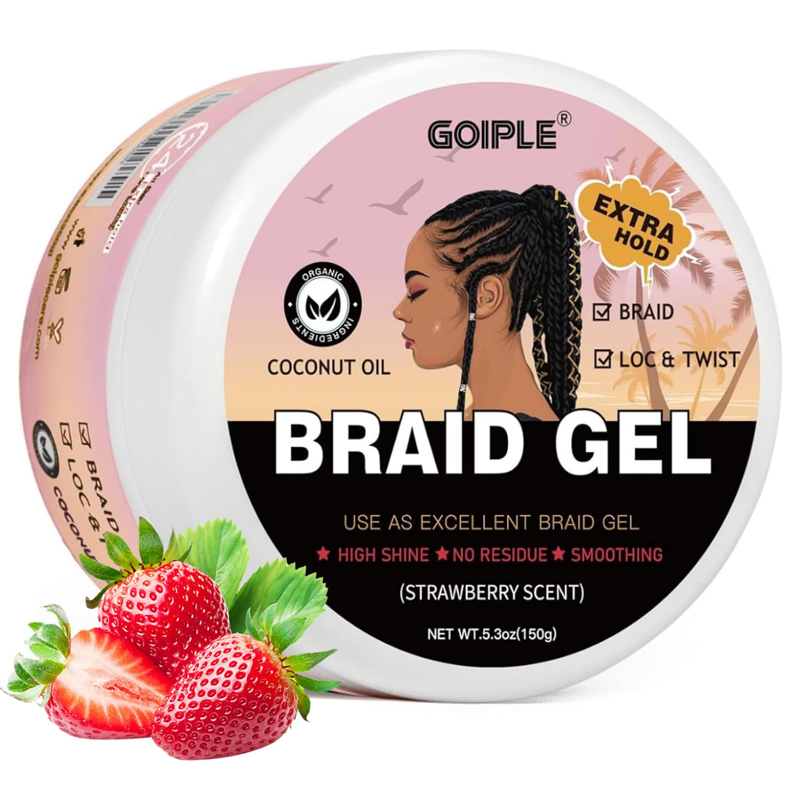 Coconut Wax Flake - GOIPLE 5.3Oz Gel Kepang Aroma Stroberi
