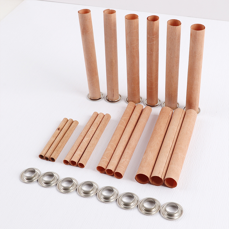 Candle Making Instructions - 10 Buah/Set Sumbu Lilin Kayu Bulat