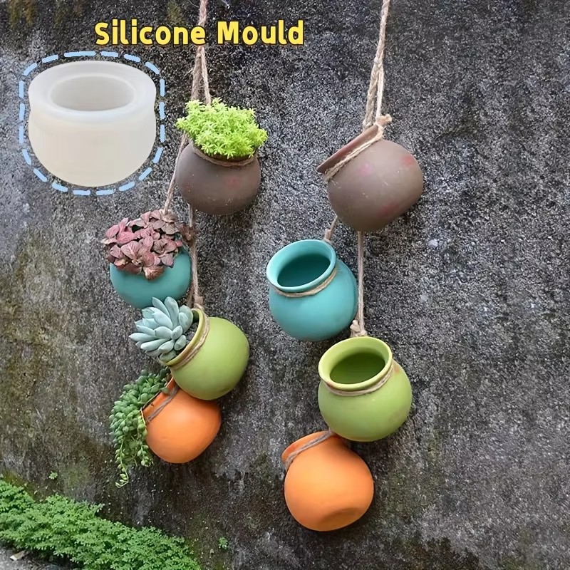 Candle Making Pot - Cetakan Pot Bunga Silikon, Cetakan Resin,