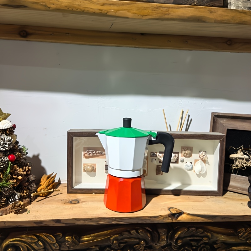 Pour Pot Aluminum - Set Pembuat Kopi Rumahan: Mesin Espresso