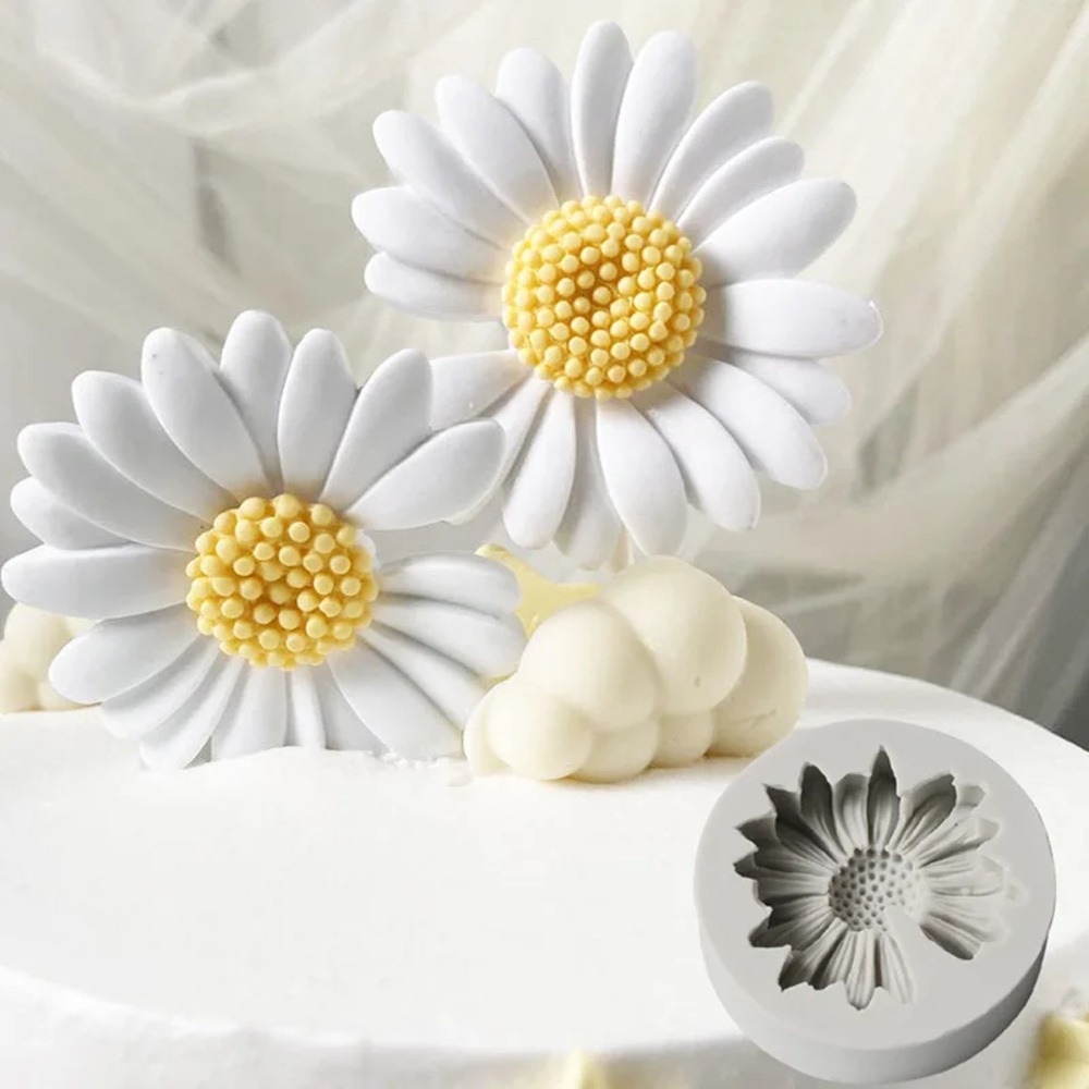 Candle Making Business - Cetakan Bunga Daisy 3D Cetakan Silikon