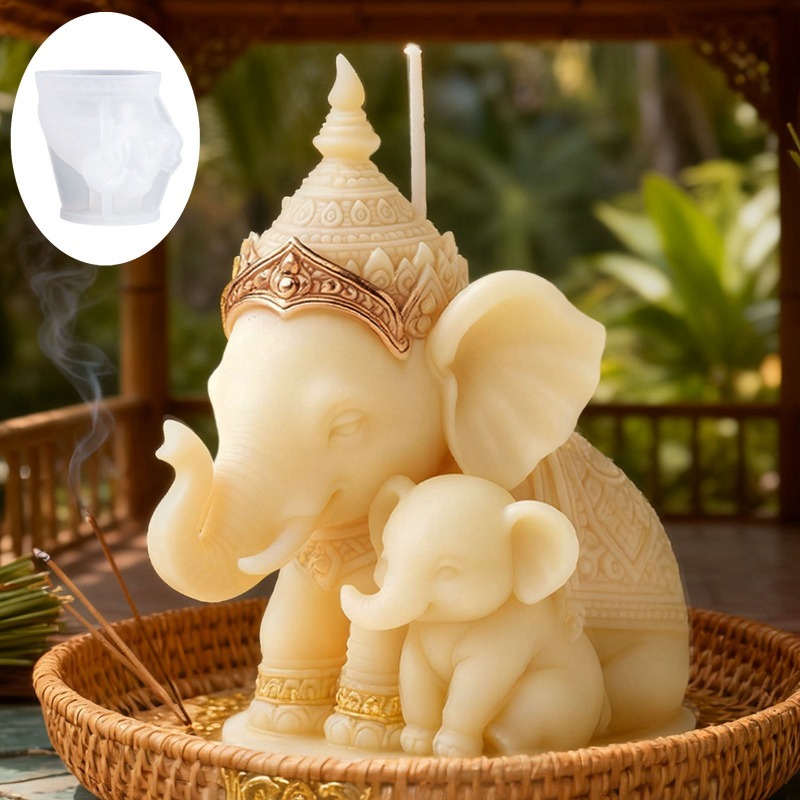 Candle Making For Kids - Cetakan Lilin Aromaterapi Gajah Ibu dan