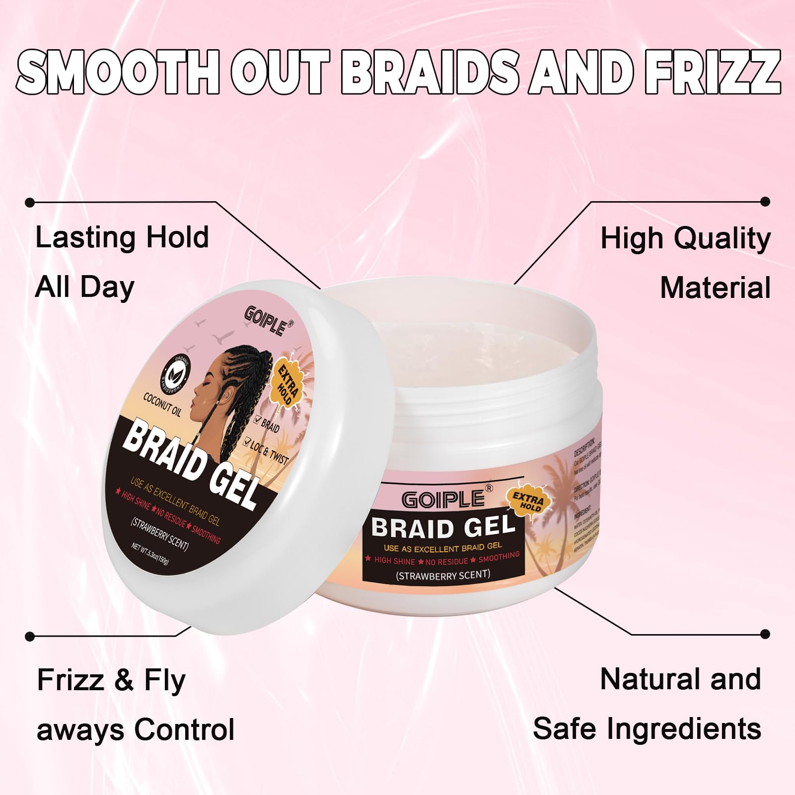GOIPLE 5.3Oz Gel Kepang Aroma  - Coconut Wax Flake ulasan dan harga