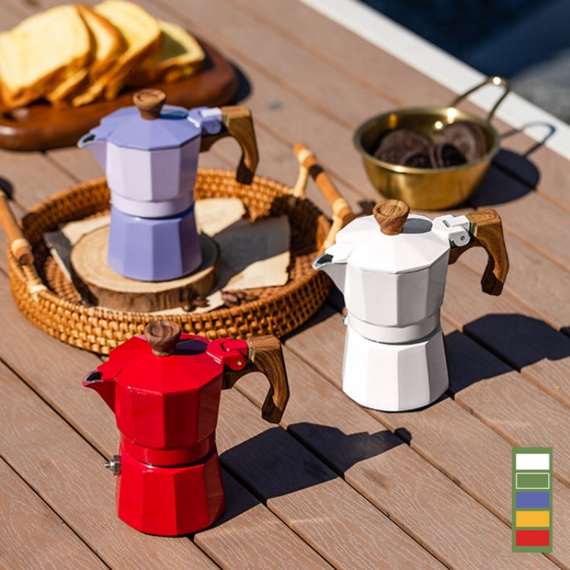 Pembuat Kopi Moka Pot Satu Can - Pour Pot Aluminum ulasan dan harga