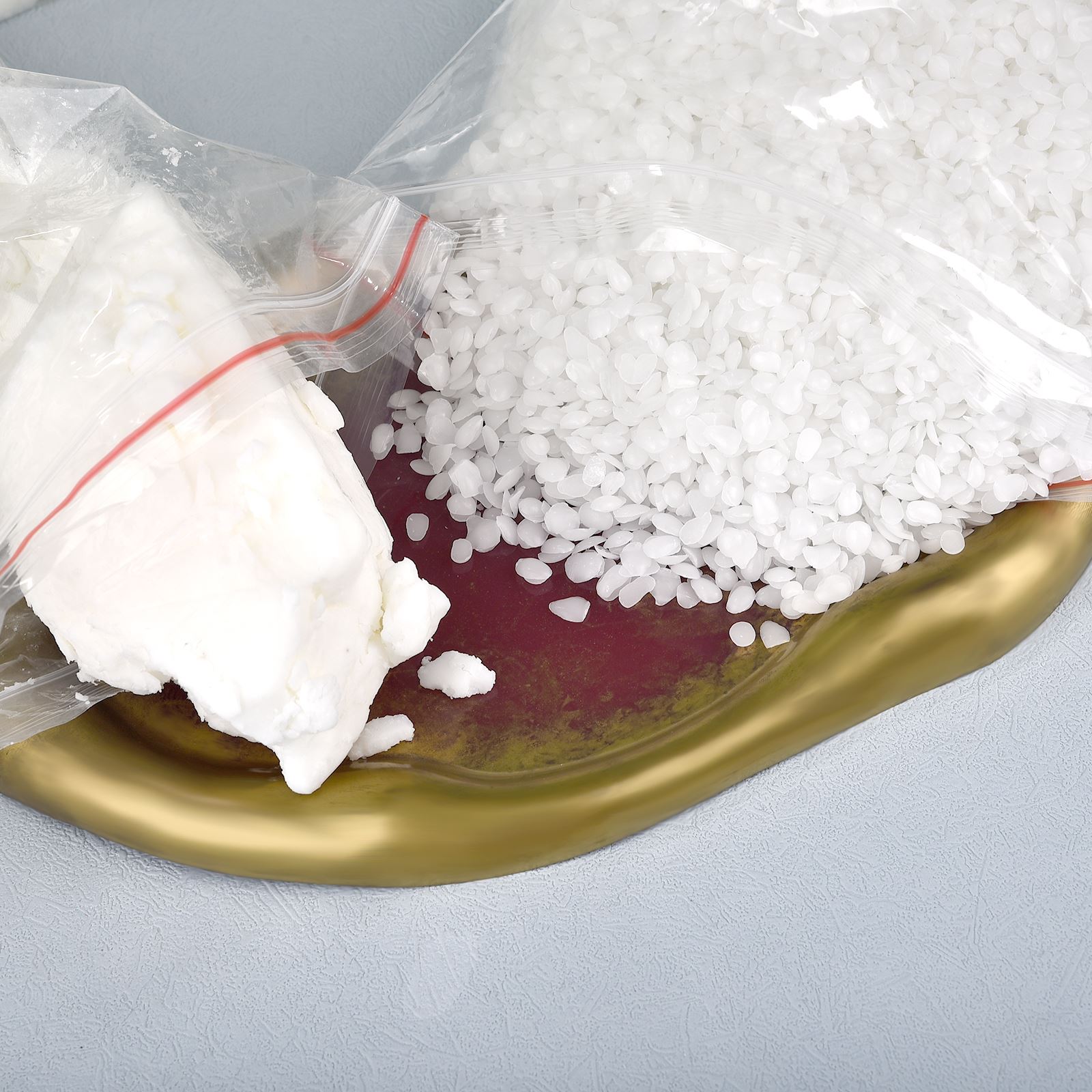 500g/1kg blok lilin lebah puti - Coconut Wax Flake ulasan dan harga