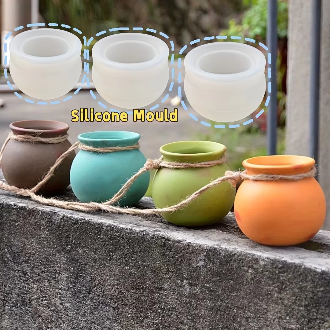 Cetakan Pot Bunga Silikon, Cet - Candle Making Pot ulasan dan harga