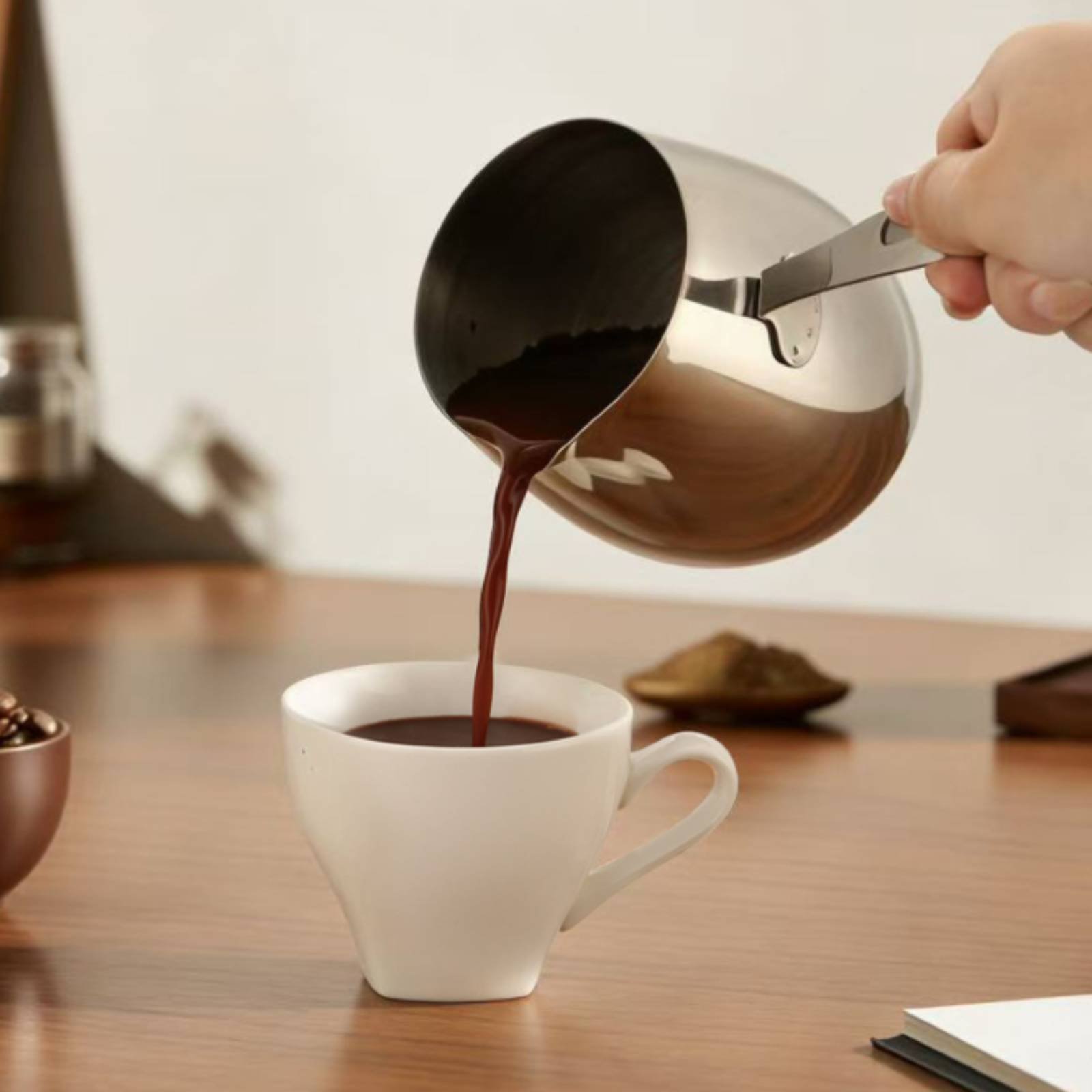 Teko Kopi Bentuk Oval dengan T - Pour Pot Aluminum ulasan dan harga